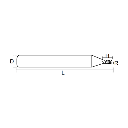 HRC65 SMALL DIAMETER FULLRADIEFRÄS Z2 - CNCButiken